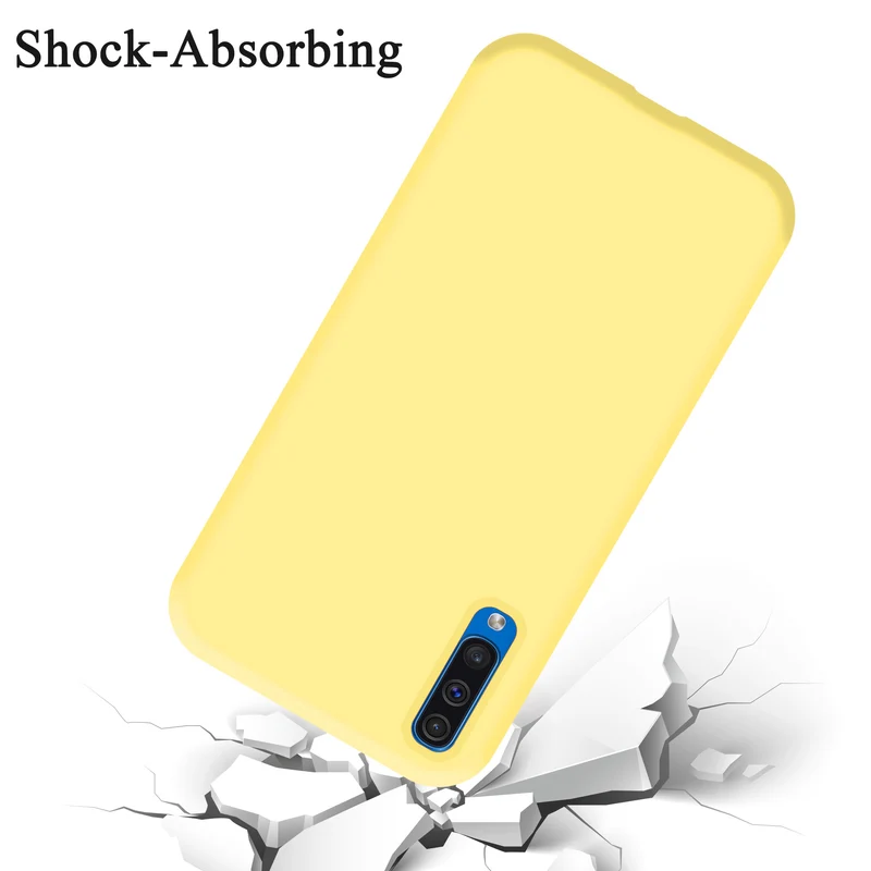 Cadorabo Hülle kompatibel mit Samsung Galaxy A50 4G / A50s / A30s Schutzhülle aus flexiblem TPU Silikon