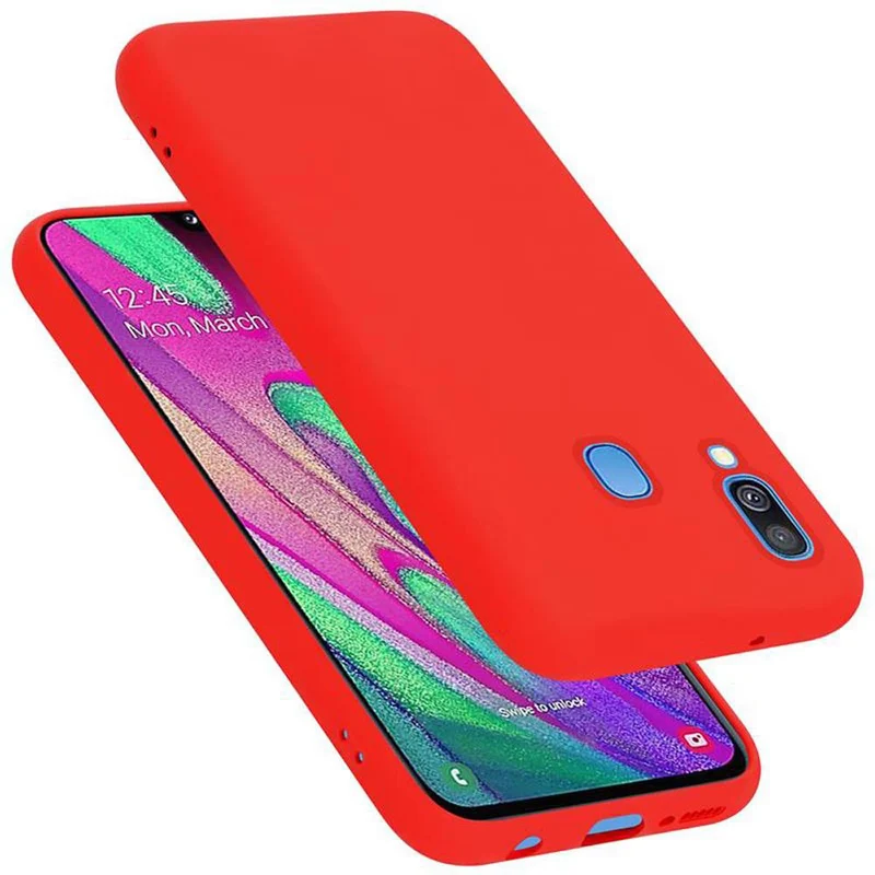 Cadorabo Hülle kompatibel mit Samsung Galaxy A40 Schutzhülle aus flexiblem TPU Silikon