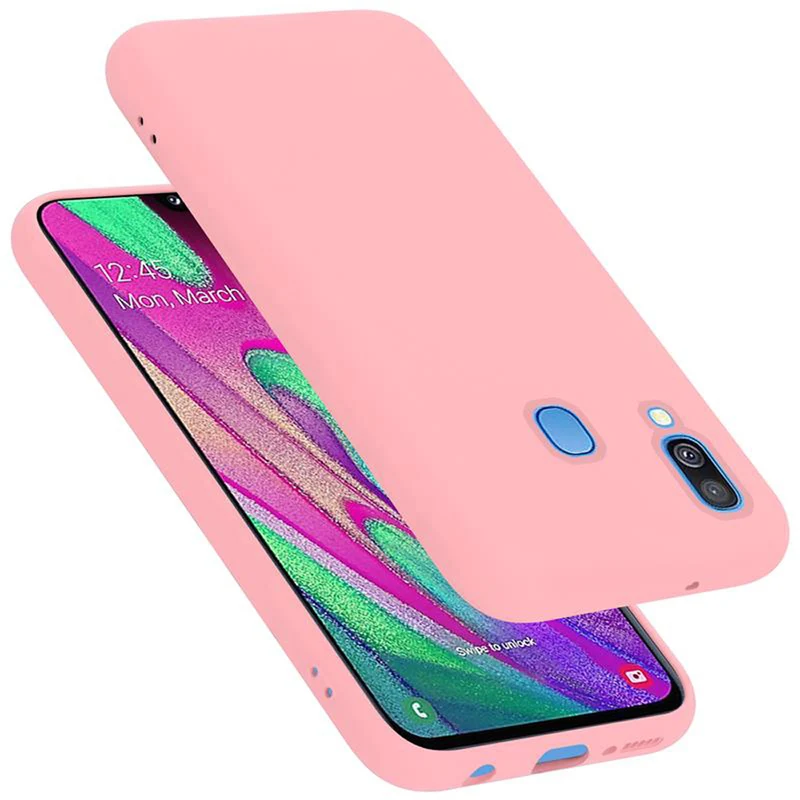 Cadorabo Hülle kompatibel mit Samsung Galaxy A40 Schutzhülle aus flexiblem TPU Silikon