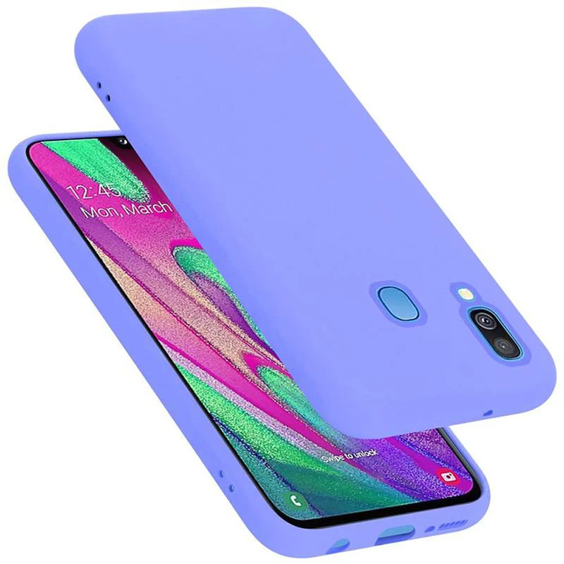 Cadorabo Hülle kompatibel mit Samsung Galaxy A40 Schutzhülle aus flexiblem TPU Silikon
