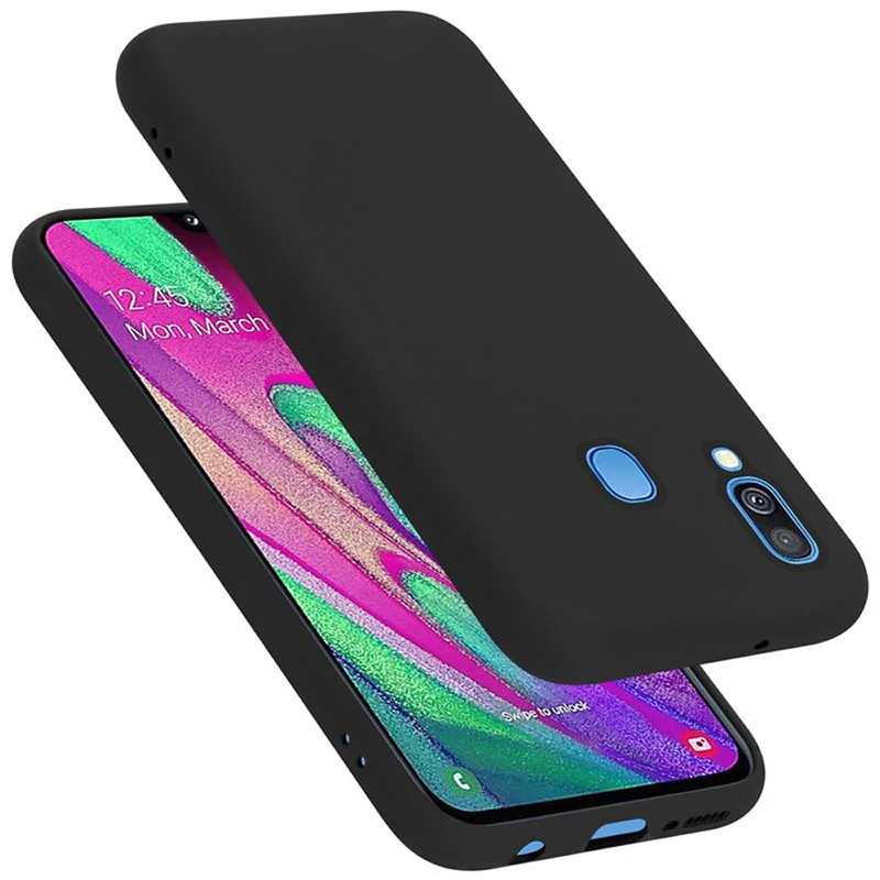 Cadorabo Hülle kompatibel mit Samsung Galaxy A40 Schutzhülle aus flexiblem TPU Silikon