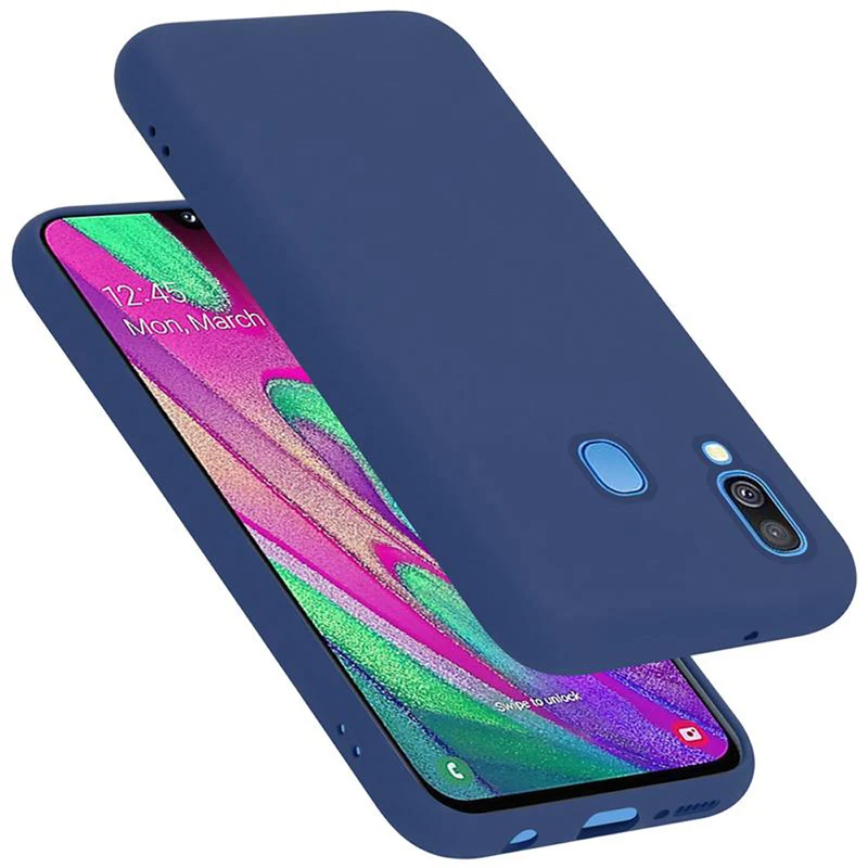Cadorabo Hülle kompatibel mit Samsung Galaxy A40 Schutzhülle aus flexiblem TPU Silikon