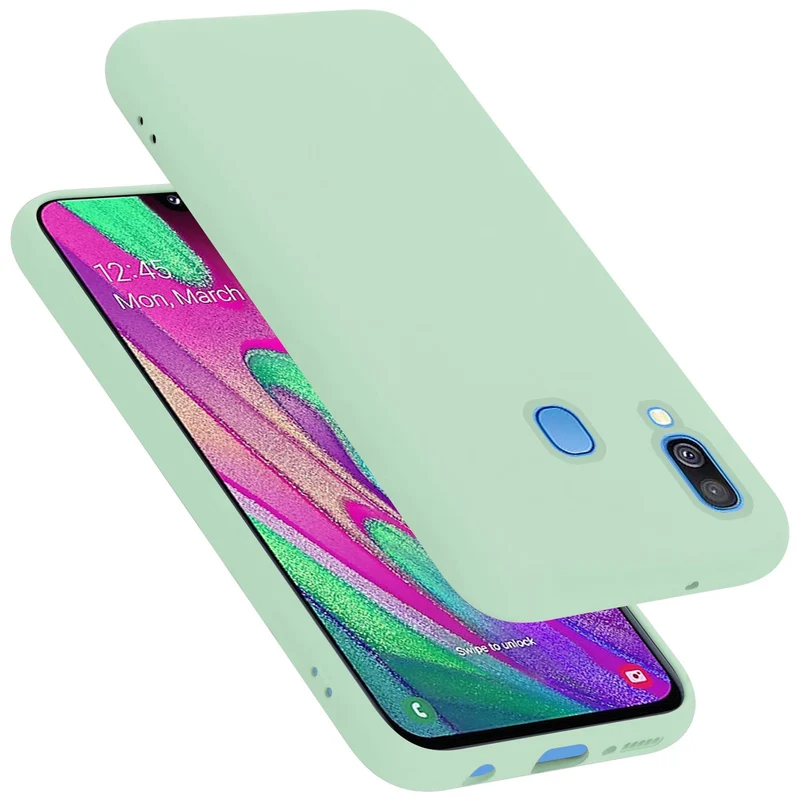Cadorabo Hülle kompatibel mit Samsung Galaxy A40 Schutzhülle aus flexiblem TPU Silikon