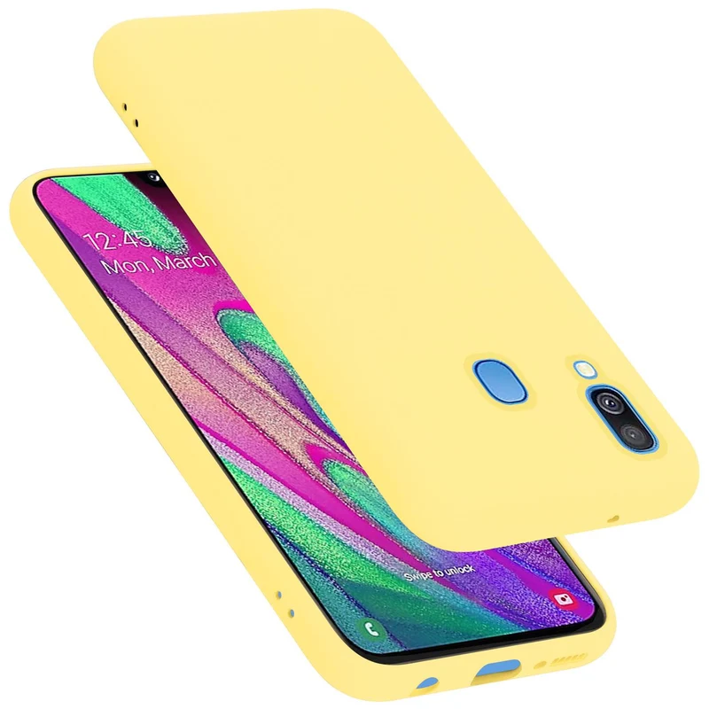 Cadorabo Hülle kompatibel mit Samsung Galaxy A40 Schutzhülle aus flexiblem TPU Silikon