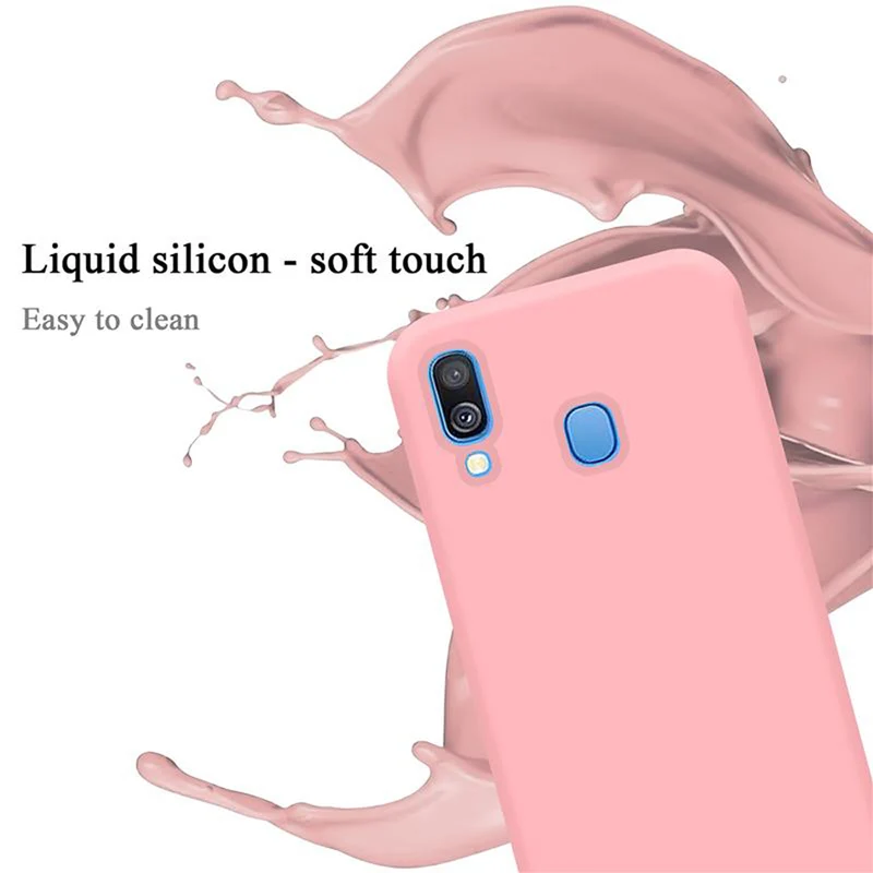 Cadorabo Hülle kompatibel mit Samsung Galaxy A40 Schutzhülle aus flexiblem TPU Silikon