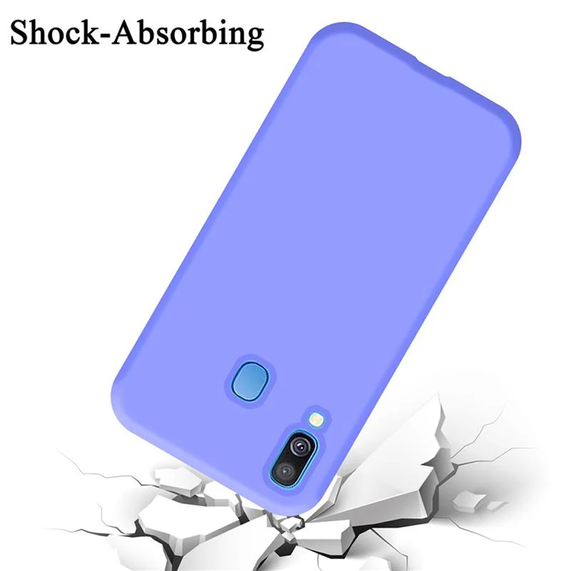 Cadorabo Hülle kompatibel mit Samsung Galaxy A40 Schutzhülle aus flexiblem TPU Silikon