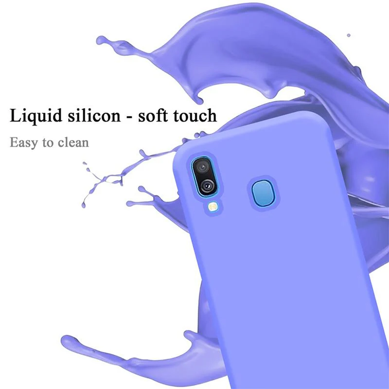 Cadorabo Hülle kompatibel mit Samsung Galaxy A40 Schutzhülle aus flexiblem TPU Silikon