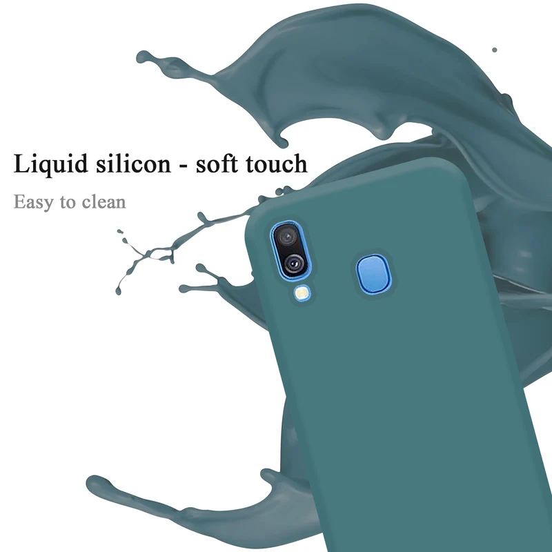 Cadorabo Hülle kompatibel mit Samsung Galaxy A40 Schutzhülle aus flexiblem TPU Silikon