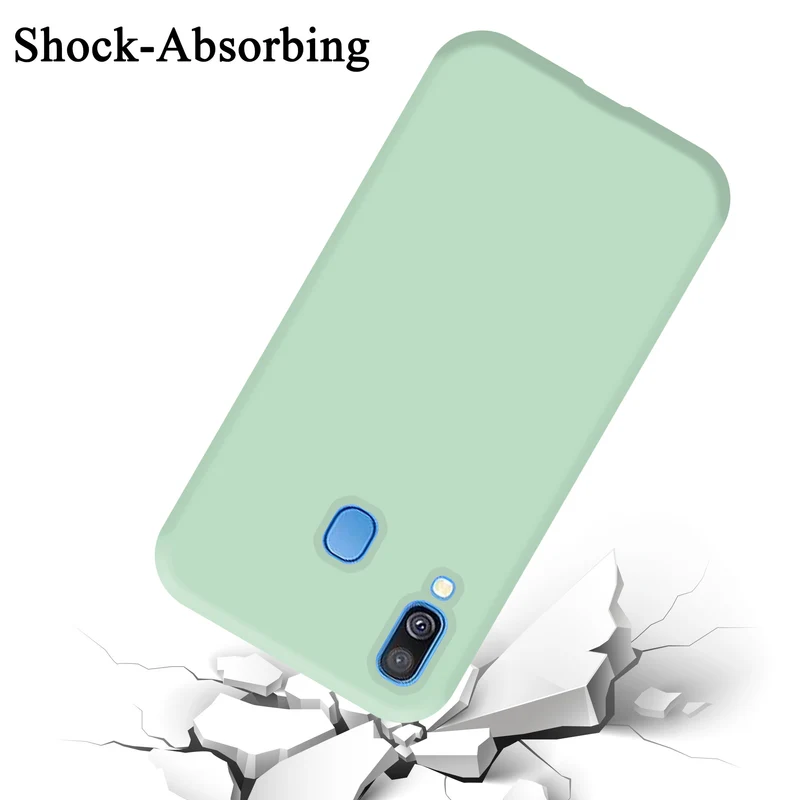 Cadorabo Hülle kompatibel mit Samsung Galaxy A40 Schutzhülle aus flexiblem TPU Silikon