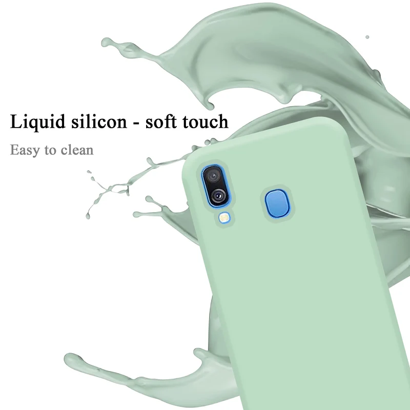 Cadorabo Hülle kompatibel mit Samsung Galaxy A40 Schutzhülle aus flexiblem TPU Silikon