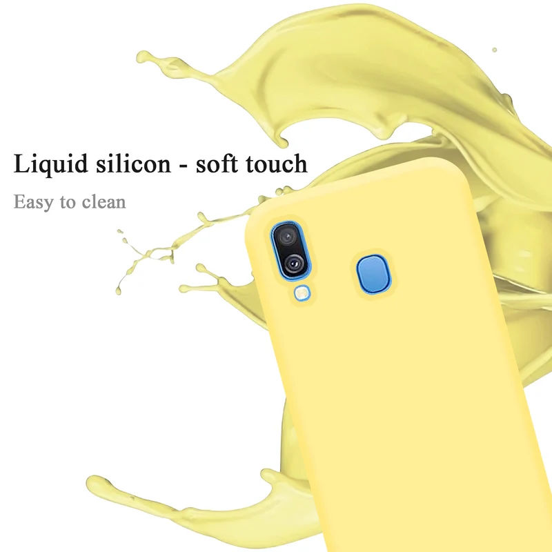 Cadorabo Hülle kompatibel mit Samsung Galaxy A40 Schutzhülle aus flexiblem TPU Silikon