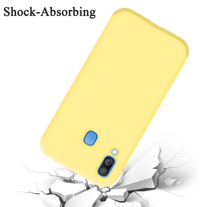 Cadorabo Hülle kompatibel mit Samsung Galaxy A40 Schutzhülle aus flexiblem TPU Silikon