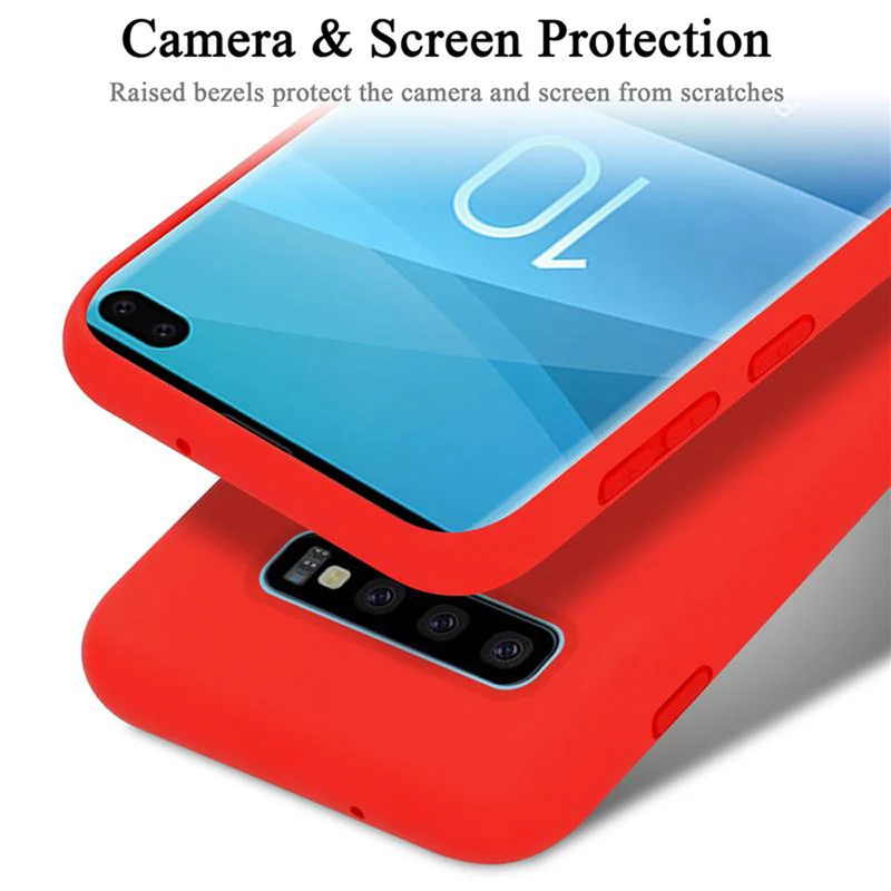 Cadorabo Hülle kompatibel mit Samsung Galaxy S10 PLUS Schutzhülle aus flexiblem TPU Silikon
