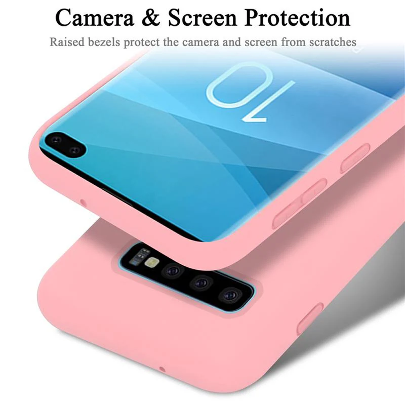 Cadorabo Hülle kompatibel mit Samsung Galaxy S10 PLUS Schutzhülle aus flexiblem TPU Silikon