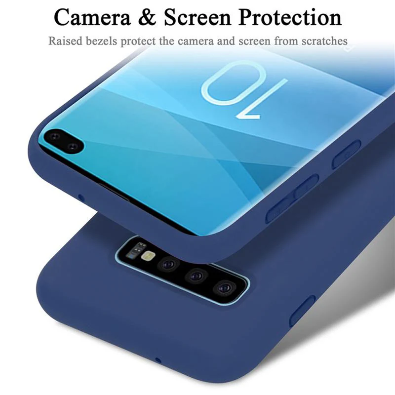 Cadorabo Hülle kompatibel mit Samsung Galaxy S10 PLUS Schutzhülle aus flexiblem TPU Silikon