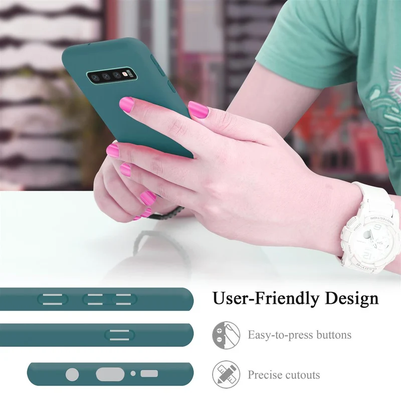 Cadorabo Hülle kompatibel mit Samsung Galaxy S10 PLUS Schutzhülle aus flexiblem TPU Silikon