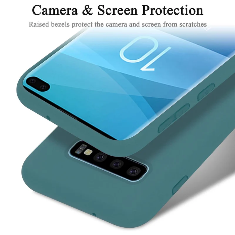 Cadorabo Hülle kompatibel mit Samsung Galaxy S10 PLUS Schutzhülle aus flexiblem TPU Silikon