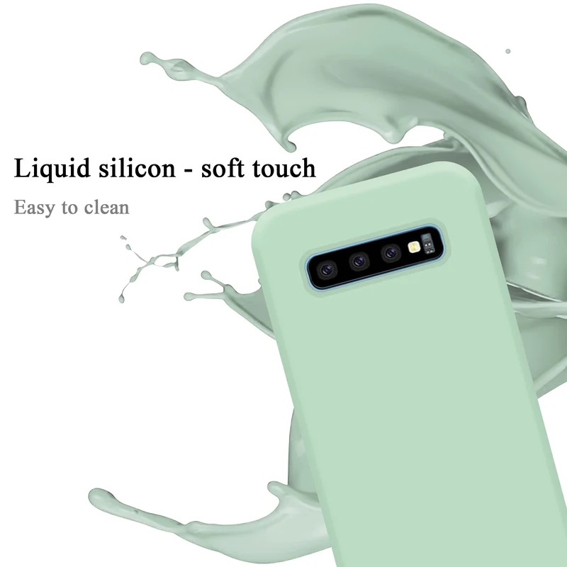 Cadorabo Hülle kompatibel mit Samsung Galaxy S10 PLUS Schutzhülle aus flexiblem TPU Silikon