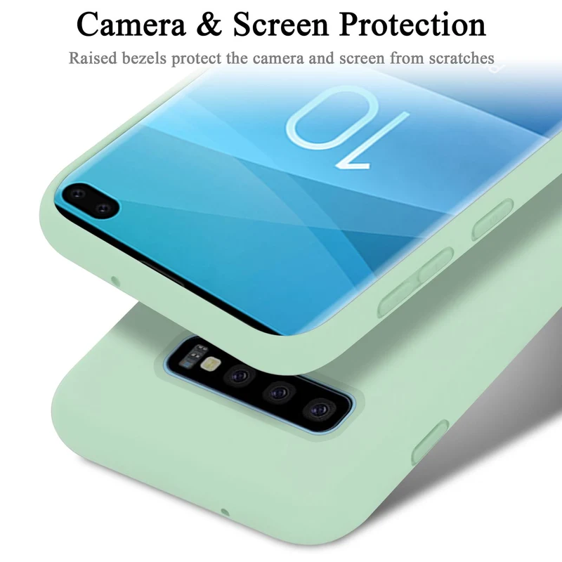 Cadorabo Hülle kompatibel mit Samsung Galaxy S10 PLUS Schutzhülle aus flexiblem TPU Silikon