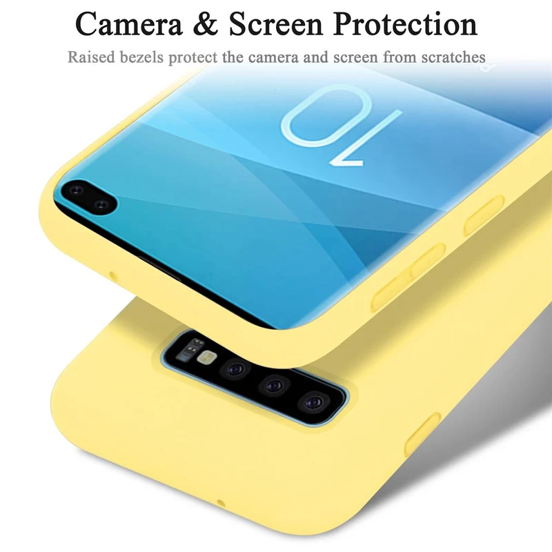 Cadorabo Hülle kompatibel mit Samsung Galaxy S10 PLUS Schutzhülle aus flexiblem TPU Silikon