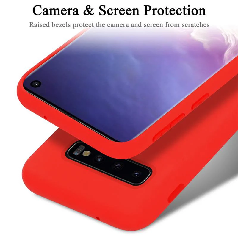 Cadorabo Hülle kompatibel mit Samsung Galaxy S10 4G Schutzhülle aus flexiblem TPU Silikon