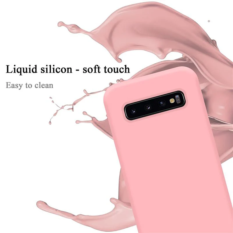 Cadorabo Hülle kompatibel mit Samsung Galaxy S10 4G Schutzhülle aus flexiblem TPU Silikon