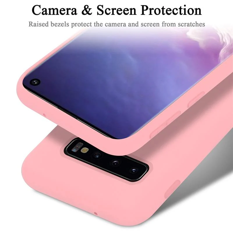 Cadorabo Hülle kompatibel mit Samsung Galaxy S10 4G Schutzhülle aus flexiblem TPU Silikon