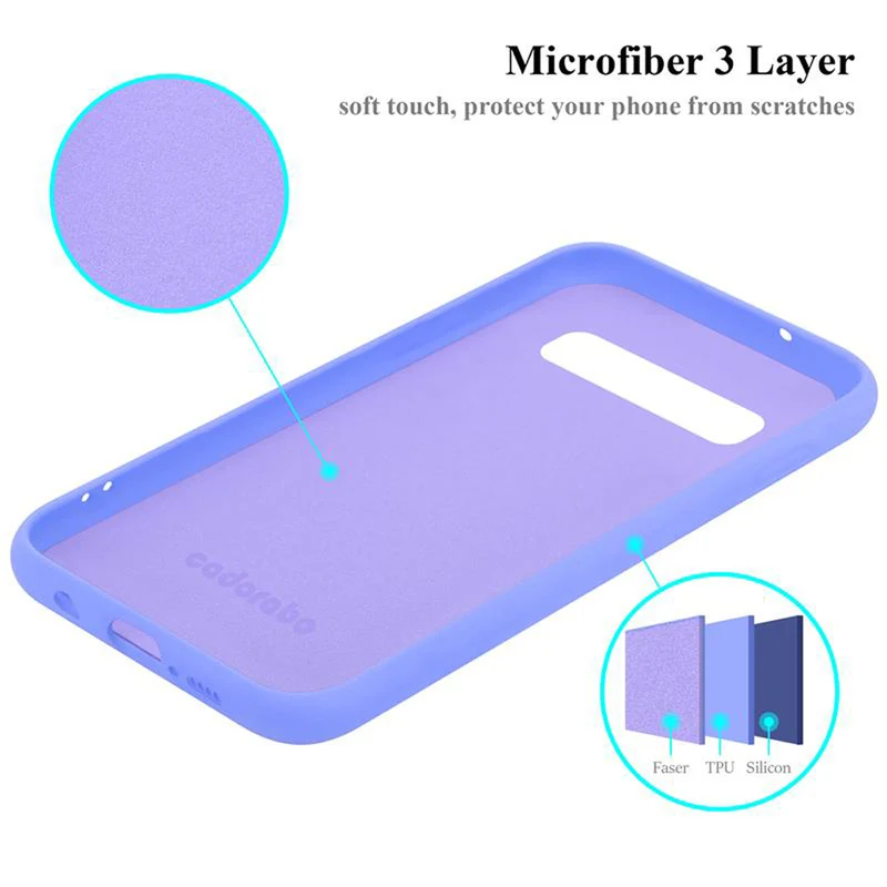 Cadorabo Hülle kompatibel mit Samsung Galaxy S10 4G Schutzhülle aus flexiblem TPU Silikon