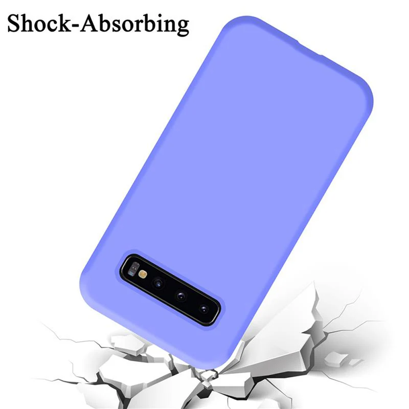 Cadorabo Hülle kompatibel mit Samsung Galaxy S10 4G Schutzhülle aus flexiblem TPU Silikon
