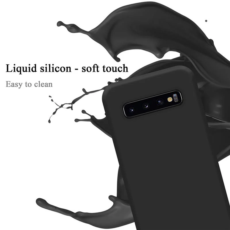 Cadorabo Hülle kompatibel mit Samsung Galaxy S10 4G Schutzhülle aus flexiblem TPU Silikon