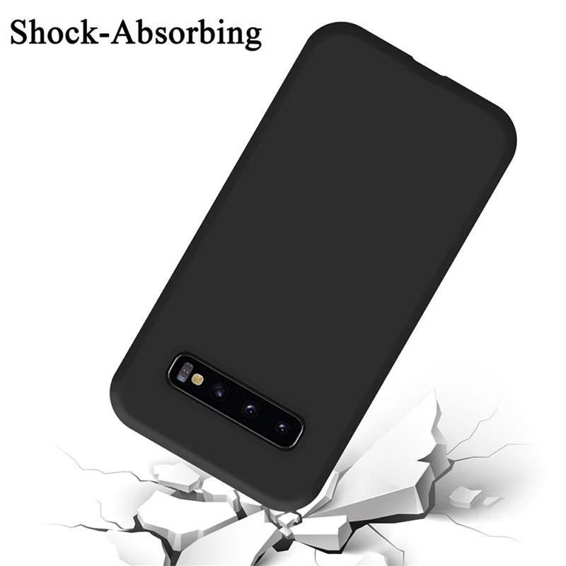 Cadorabo Hülle kompatibel mit Samsung Galaxy S10 4G Schutzhülle aus flexiblem TPU Silikon