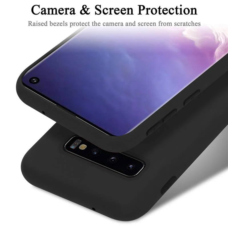 Cadorabo Hülle kompatibel mit Samsung Galaxy S10 4G Schutzhülle aus flexiblem TPU Silikon