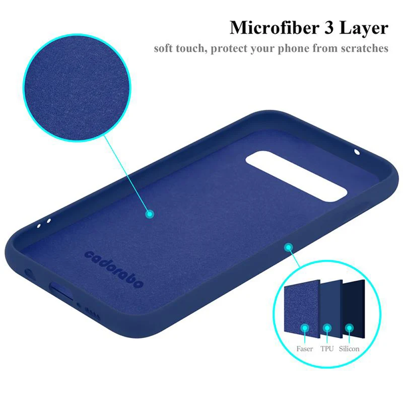 Cadorabo Hülle kompatibel mit Samsung Galaxy S10 4G Schutzhülle aus flexiblem TPU Silikon