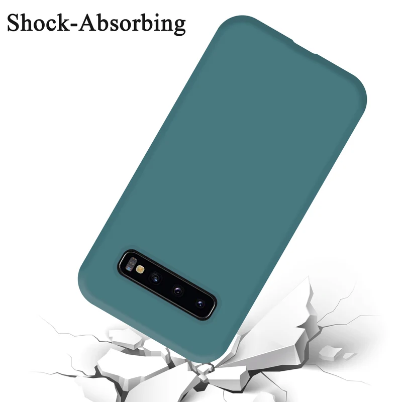 Cadorabo Hülle kompatibel mit Samsung Galaxy S10 4G Schutzhülle aus flexiblem TPU Silikon