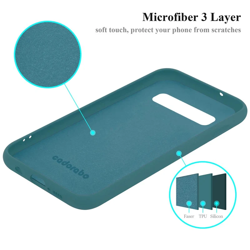 Cadorabo Hülle kompatibel mit Samsung Galaxy S10 4G Schutzhülle aus flexiblem TPU Silikon