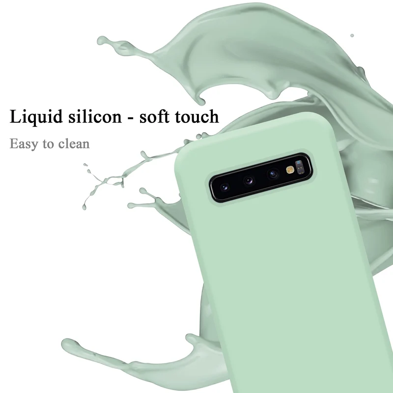 Cadorabo Hülle kompatibel mit Samsung Galaxy S10 4G Schutzhülle aus flexiblem TPU Silikon