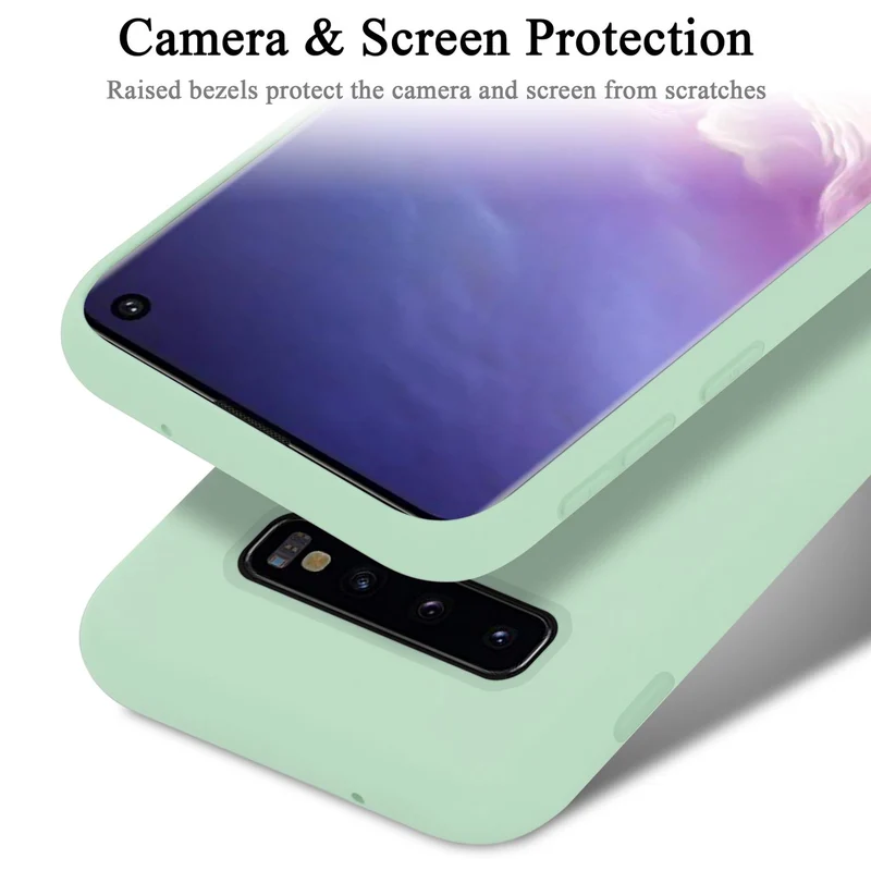 Cadorabo Hülle kompatibel mit Samsung Galaxy S10 4G Schutzhülle aus flexiblem TPU Silikon