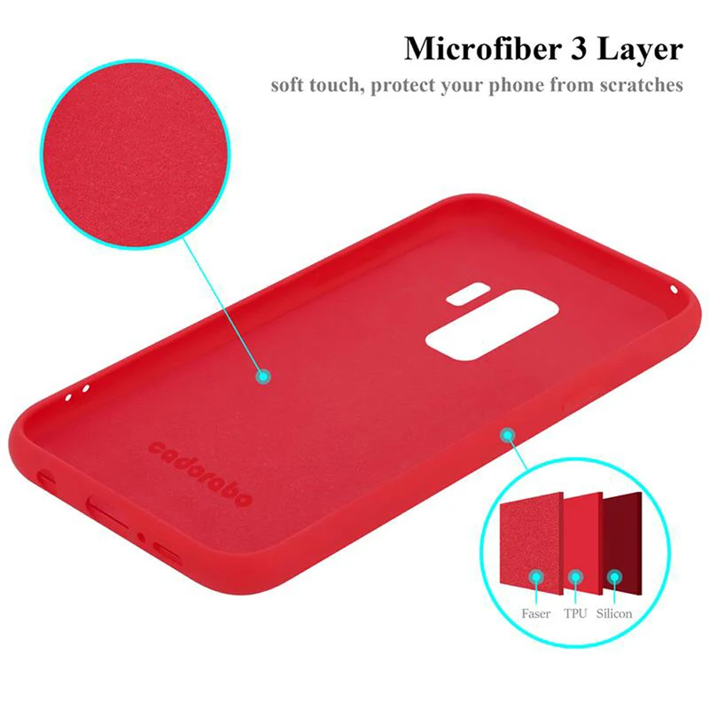 Cadorabo Hülle kompatibel mit Samsung Galaxy S9 PLUS Schutzhülle aus flexiblem TPU Silikon