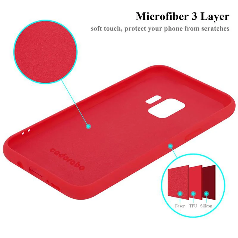 Cadorabo Hülle kompatibel mit Samsung Galaxy S9 Schutzhülle aus flexiblem TPU Silikon