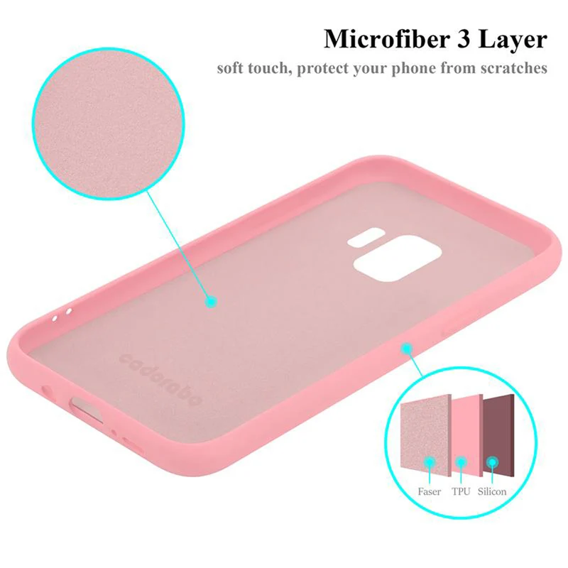 Cadorabo Hülle kompatibel mit Samsung Galaxy S9 Schutzhülle aus flexiblem TPU Silikon