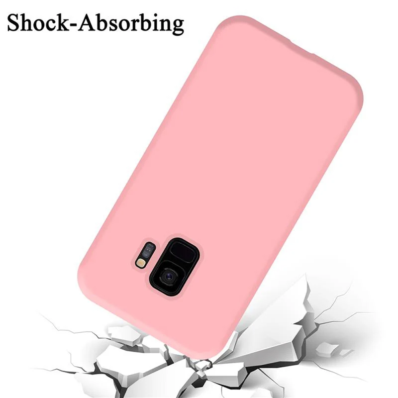 Cadorabo Hülle kompatibel mit Samsung Galaxy S9 Schutzhülle aus flexiblem TPU Silikon