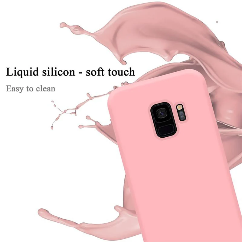 Cadorabo Hülle kompatibel mit Samsung Galaxy S9 Schutzhülle aus flexiblem TPU Silikon