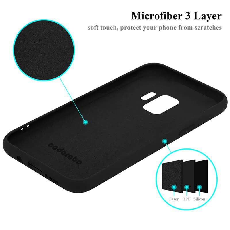 Cadorabo Hülle kompatibel mit Samsung Galaxy S9 Schutzhülle aus flexiblem TPU Silikon