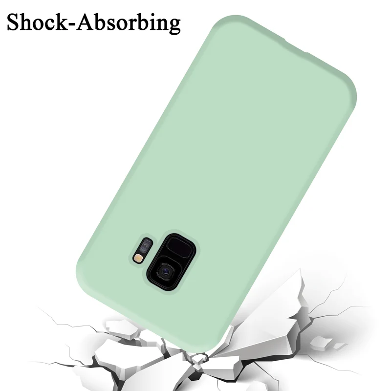 Cadorabo Hülle kompatibel mit Samsung Galaxy S9 Schutzhülle aus flexiblem TPU Silikon