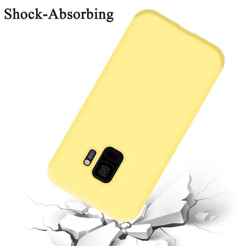 Cadorabo Hülle kompatibel mit Samsung Galaxy S9 Schutzhülle aus flexiblem TPU Silikon
