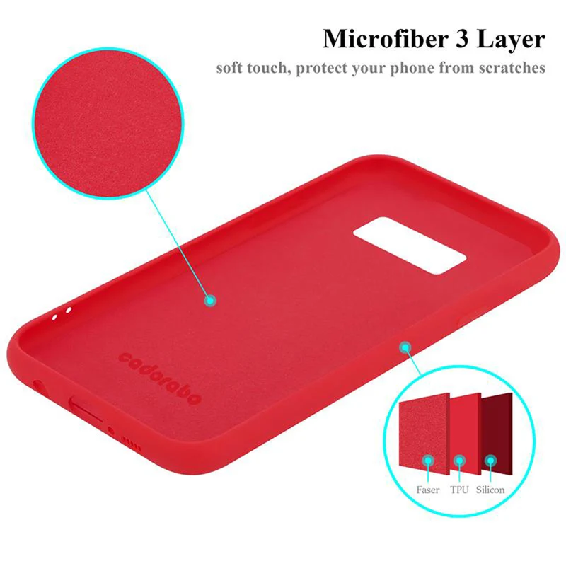 Cadorabo Hülle kompatibel mit Samsung Galaxy S8 PLUS Schutzhülle aus flexiblem TPU Silikon
