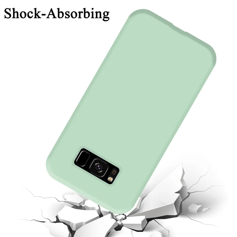 Cadorabo Hülle kompatibel mit Samsung Galaxy S8 PLUS Schutzhülle aus flexiblem TPU Silikon