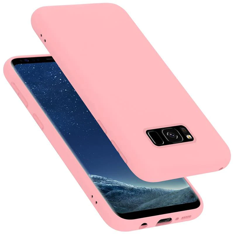Cadorabo Hülle kompatibel mit Samsung Galaxy S8 Schutzhülle aus flexiblem TPU Silikon