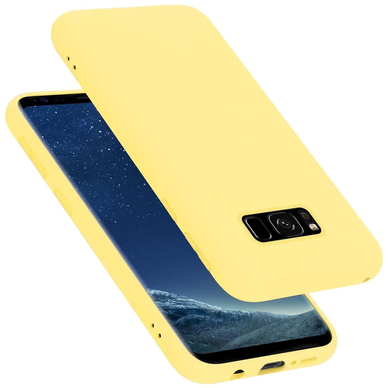 Cadorabo Hülle kompatibel mit Samsung Galaxy S8 Schutzhülle aus flexiblem TPU Silikon