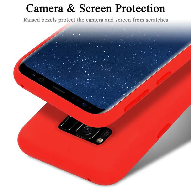 Cadorabo Hülle kompatibel mit Samsung Galaxy S8 Schutzhülle aus flexiblem TPU Silikon